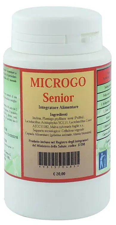 Microgo Integratore per l'Equilibrio della Flora Batterica Intestinale 30capsule