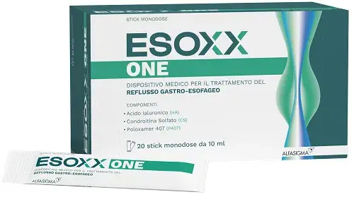Alfasigma Esoxx One Integratore per il Reflusso Gastro-Esofageo 20 Stick Monodose