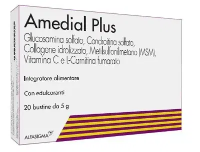 Amedial Plus Integratore Alimentare Collagene 20 Buste