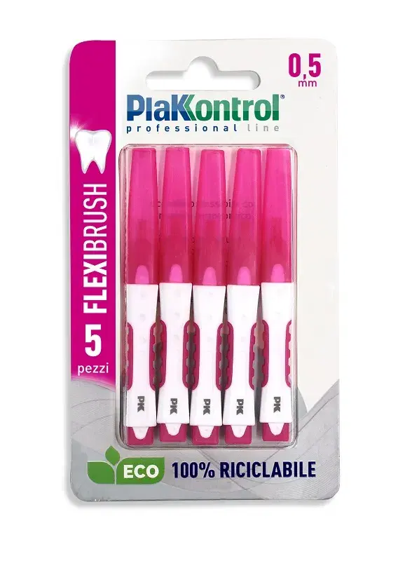 Plakkontrol Linea Igiene Interdentale Quotidiana FlexiBrush 5 Scovolini 0,5 mm