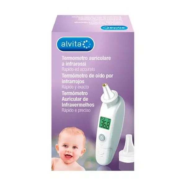 Alvita Termometro Auricolare a Infrarossi