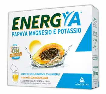 Energya Papaya Integratore di Magnesio e Potassio 14 Buste