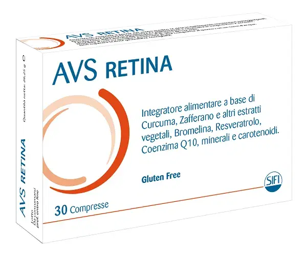 AVS Retina Integratore Alimentare per il Benessere Oculare 30 Compresse