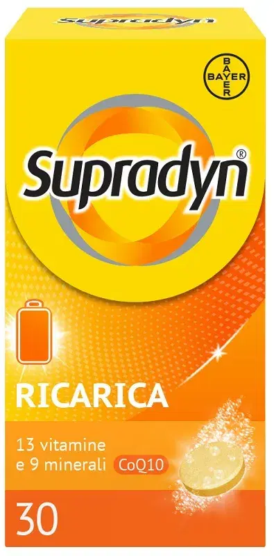 Supradyn Ricarica Integratore Multivitaminico Completo e Minerali 30 Compresse Effervescenti