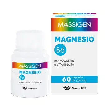 Massigen Magnesio B6 Integratore Alimentare 60 Capsule