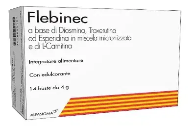 Alfasigma Flebinec Integratore Alimentare 14 Buste da 4 g