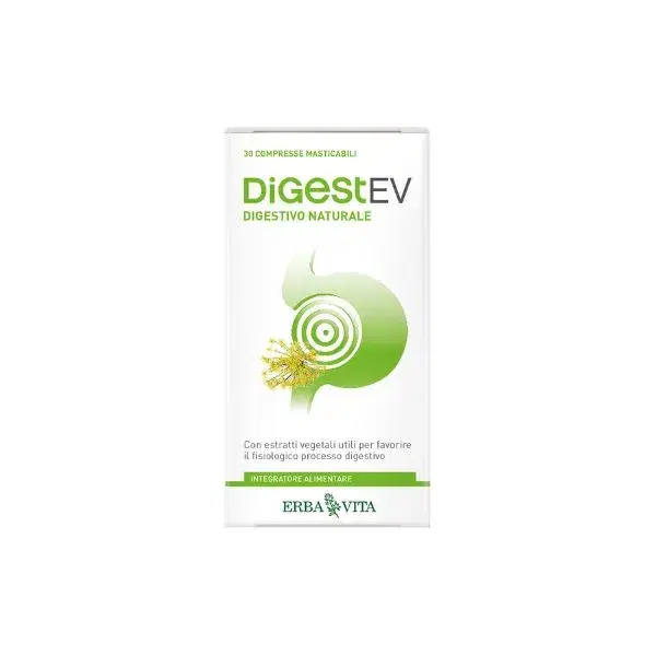 Erba Vita Digest EV Integratore Alimentare Digestivo Naturale 30 Tavolette