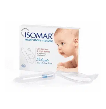 Isomar Linea Pulizia e Salute del Naso Aspiratore Nasale Bambini con 3 Ricambi