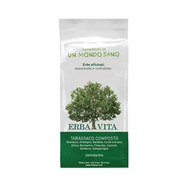 Erba Vita Tarassaco Composto Tisana Integratore Funzionalità Epatica 100 g