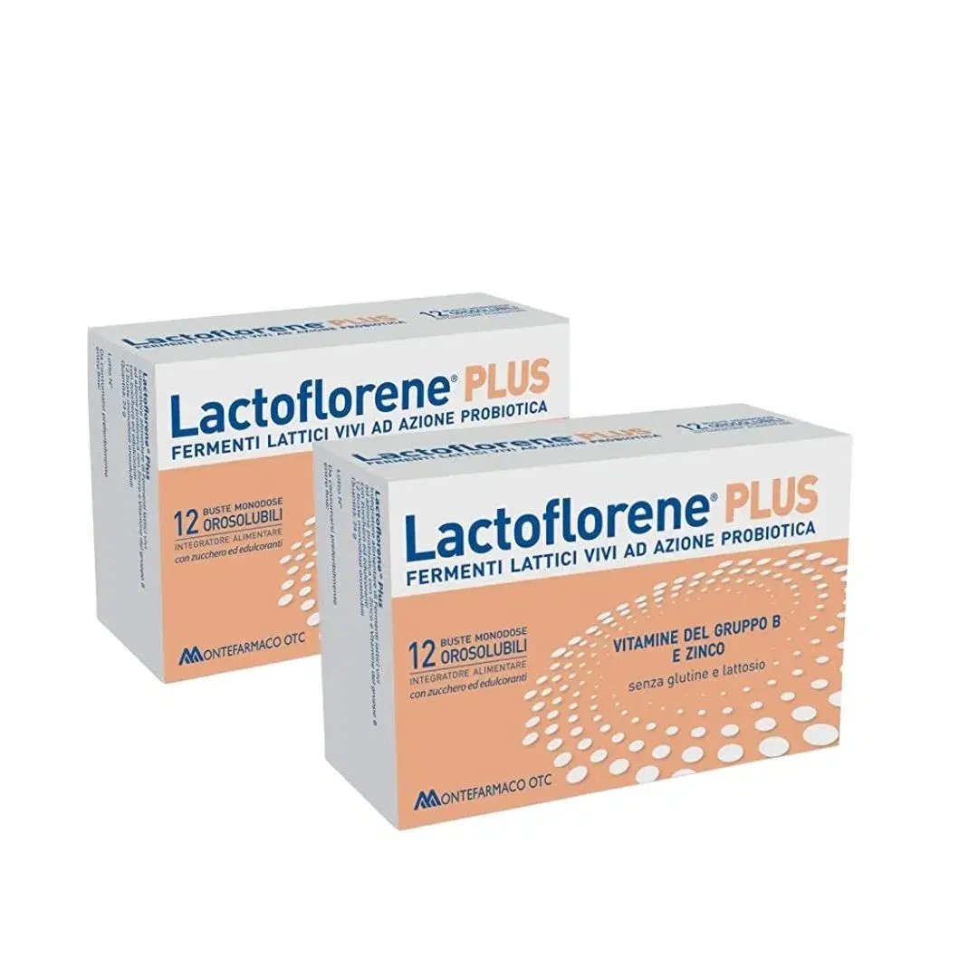 Lactoflorene Plus Integratore di Fermenti Lattici Vivi 2 x 12 bustine