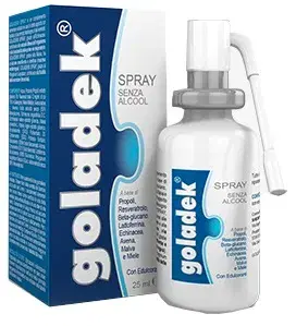 Goladek Spray No Alcool Integratore Alimentare per la Gola 25 ml