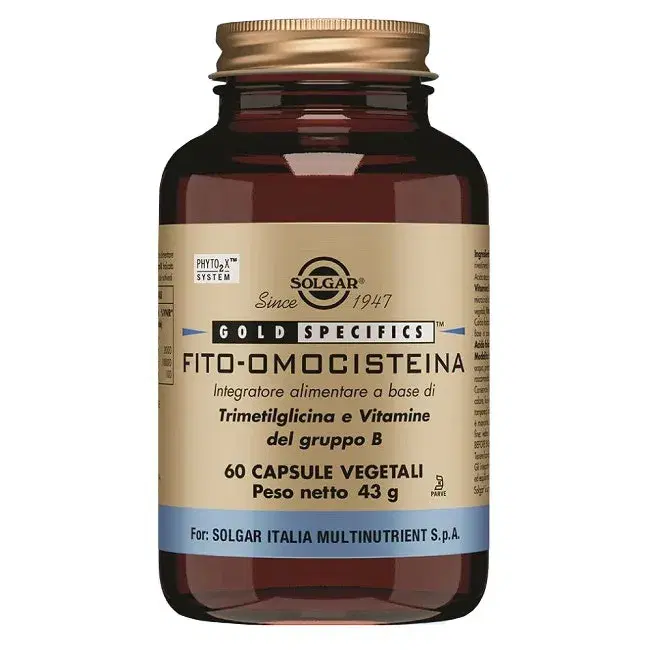 Solgar Fito-Omocisteina Integratore Controllo dei Lipidi 60 Capsule Vegetali