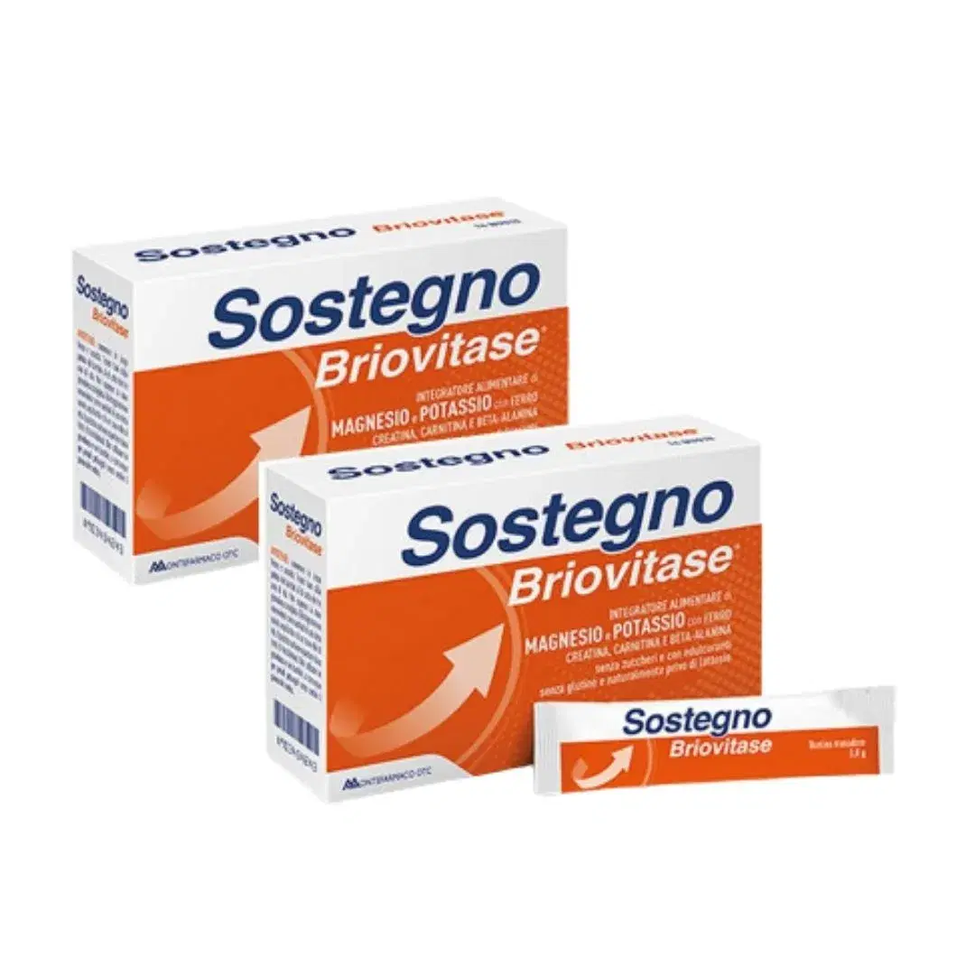 Briovitase Sostegno Integratore di Magnesio e Potassio 2 X 14 bustine