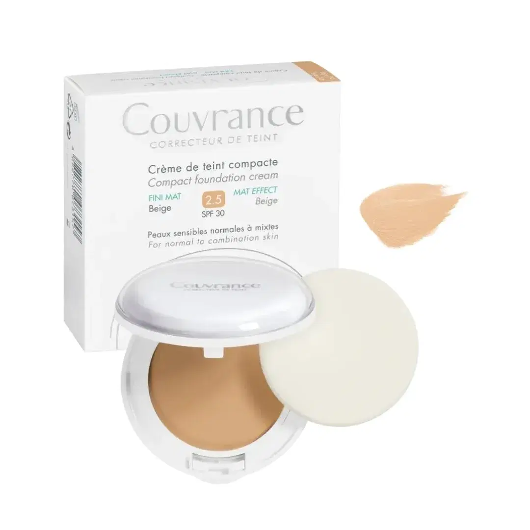 Avene Couvrance Crema Compatta Effetto Mat Vellutato Pelli Miste SPF30 2.5 Beige
