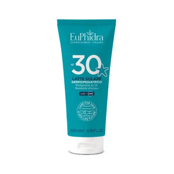 Euphidra Ka Latte Solare per Bambini SPF30 Resistente all'Acqua 200 ml