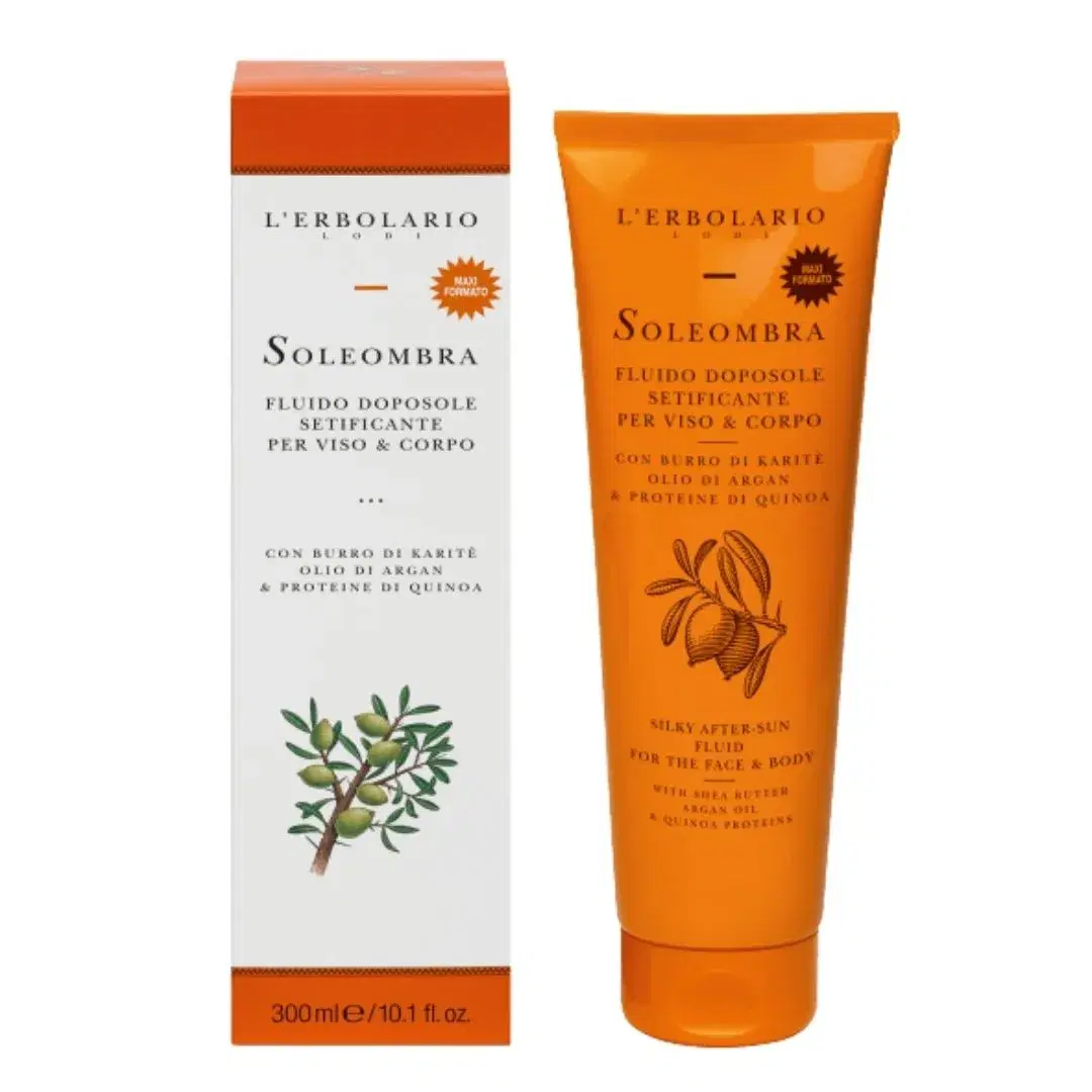 L'erbolario Soleombra Fluido Doposole Setificante per Viso e Corpo 300 ml