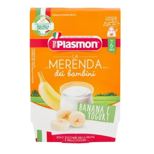 Plasmon La Merenda dei Bambini Banana e Yogurt 2x120 g