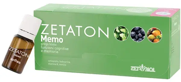 Zetaton Memo Integratore Funzioni Cognitive 12 Flaconcini 10 ml