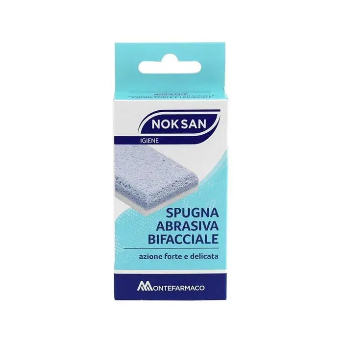 Nok San Spugna Abrasiva Bifacciale Azione Forte e Delicata