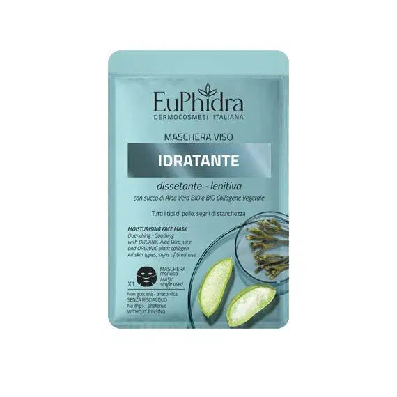 Euphidra Maschera Viso Idratante Dissetante Lenitiva Senza Risciacquo 1 Pezzo