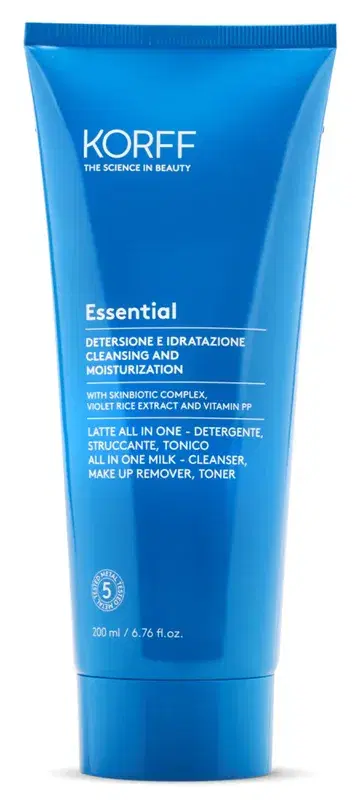Korff Essential Latte Crema All In Detergente Struccante Viso 200 ml