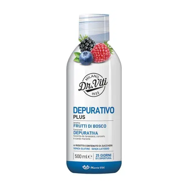Depura Plus Integratore per Funzioni Depurative Frutti di Bosco 500 ml