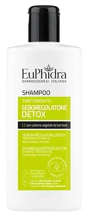 Euphidra Shampoo Seboregolatore Detox per Capelli Grassi 200 ml