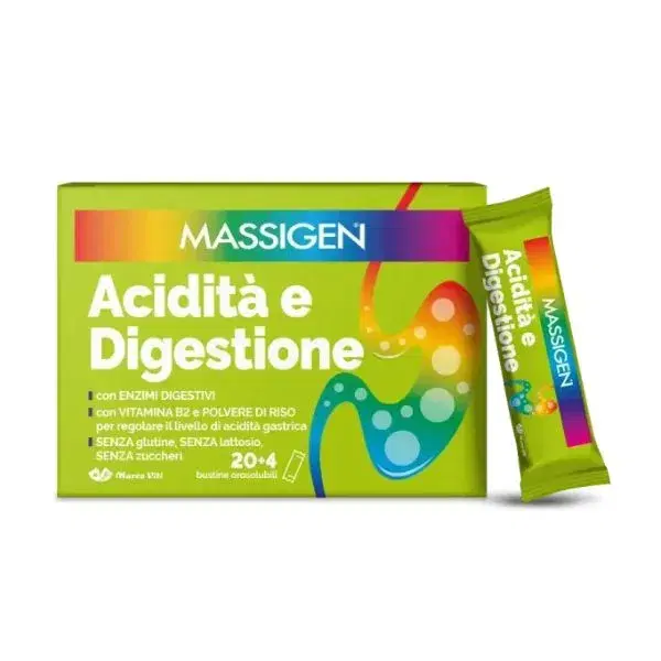 Massigen Acidita' e Digestione Integratore 24 Stick