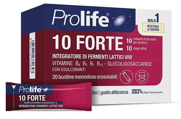 Prolife 10 Forte Integratore Di Fermenti Lattici 20 Bustine Orosolubili