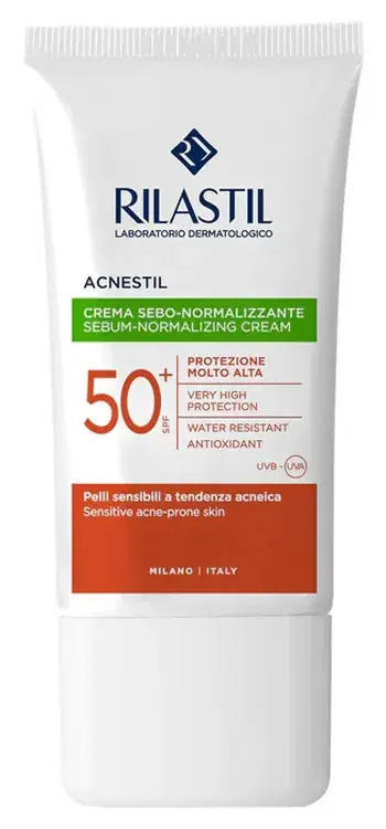 Rilastil Sun System Crema Acnestil Solare Spf50+ Sebonormalizzante 50 ml