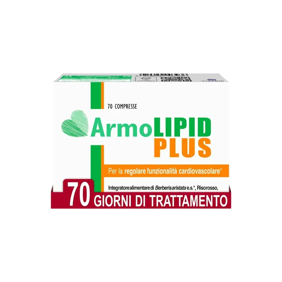 Armolipid Plus Integratore Con Berberis Aristata Riso Rosso Fermentato Acido Folico 70 Compresse