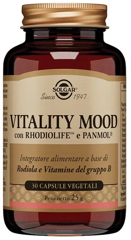 Solgar Vitality Mood Integratore Per la Vitalità e il Buon Umore 30 Capsu