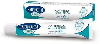 Emoform Dentifricio Alifresh per il Controllo dell'Alito Fresco Gusto Menta 75 m