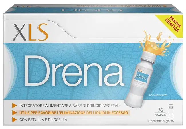 XLS Medical Drena Integratore Depurativo 10 Flaconcini 70 ml