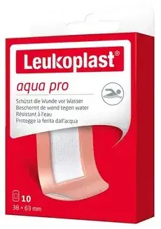 Leukoplast Aqua-Pro Cerotti Impermeabili 38x63 mm 10 Pezzi Grandi