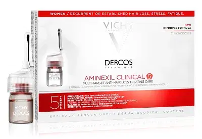 Vichy Dercos Aminexil Clinical Trattamento Anticaduta 5 Azioni Donna 21 Fiale