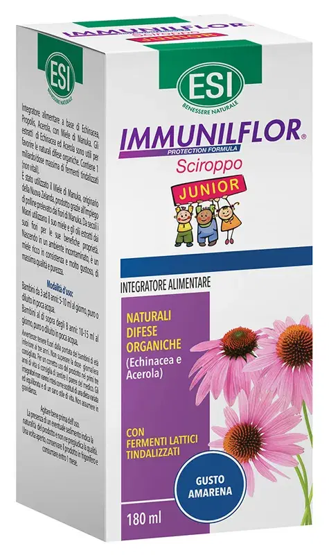 Esi Immunilflor Sciroppo Junior Integratore per il Sistema Immunitario 180 ml