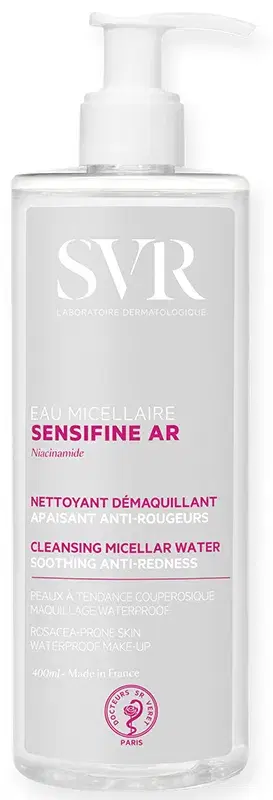SVR Sensifine AR Acqua Micellare Lenitiva Struccante Anti-Arrossamento 400 ml