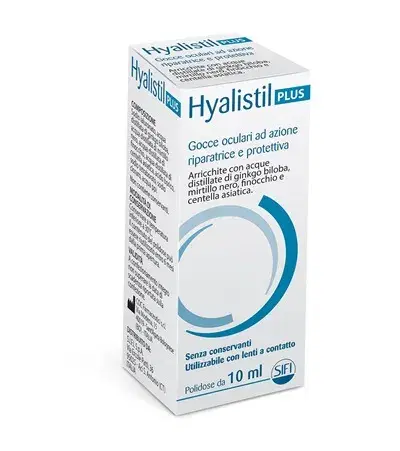 Hyalistil Plus Gocce Oculari Azione Riparatrice e Protettiva Flacone 10 ml