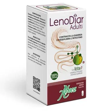 Aboca LenoDiar Adulti Integratore Diarrea ed Equilibrio dell'Intestino 20Capsule