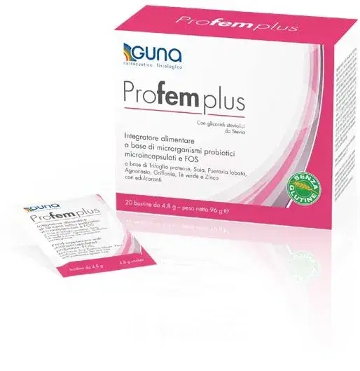 Guna Linea Menopausa Profem plus con Stevia Integratore Alimentare 20 Buste