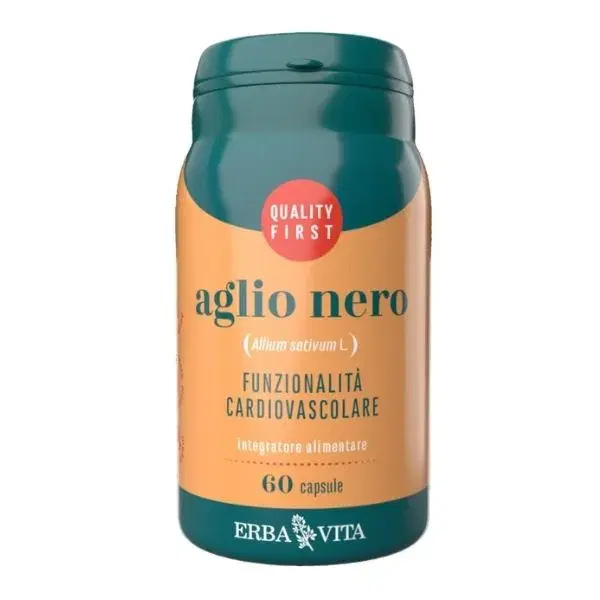 Erba Vita Aglio Nero Integratore per la Funzionalità Cardiovascolare 60 Capsule