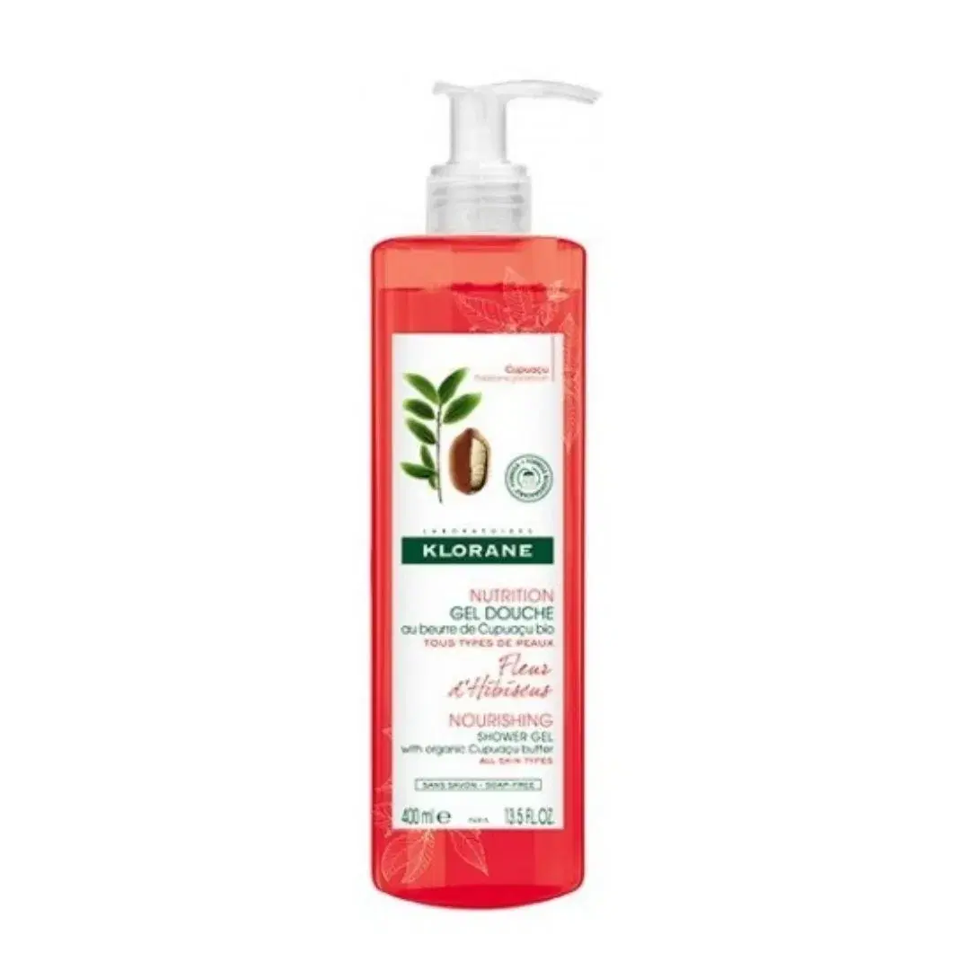 Klorane Gel Doccia Fiore D'ibisco per Tutti i Tipi di Pelle 400 ml