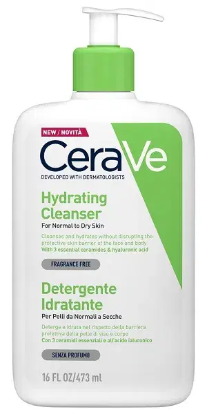 CeraVe Hydrating Cleanser Detergente Idratante Per Pelle Normale a Secca 473 ml