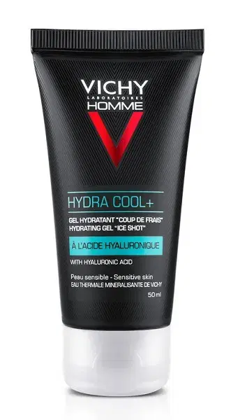 Vichy Homme Hydra Cool + Gel Idratante Immediato Effetto Ghiaccio Viso 50 ml