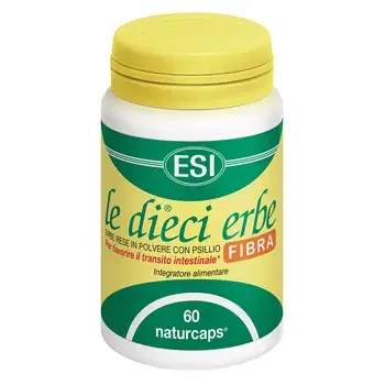 Esi Le Dieci Erbe Fibra Integratore per la Regolarità Intestinale 60 Naturcaps