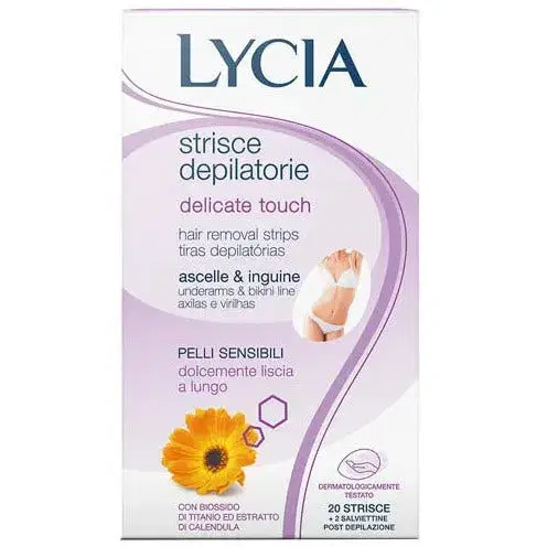 Lycia Strisce Depilatorie Ascelle e Inguine Pelle Normale 20 Strisce