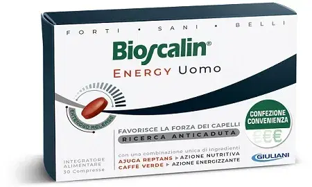 Bioscalin Energy Uomo Integratore Alimentare Capelli Rinforzante 30 Compresse