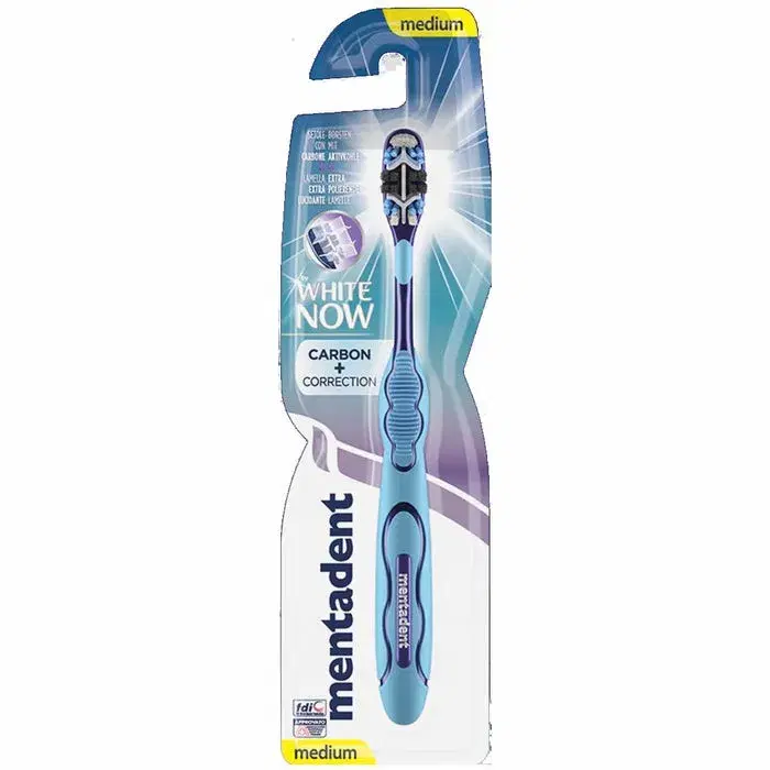 Mentadent Spazzolino White Now Carbon Correct