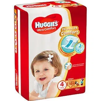 Huggies Ultra Comfort Pannolino Base Taglia 4 18 Pezzi 7-18kg
